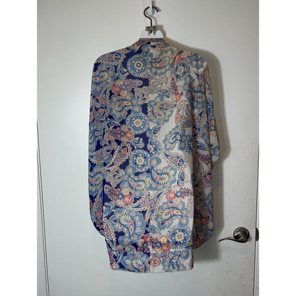 Yumi Kim Bohemian Kimono Cardigan Wrap Paisley Print Size Small - Picture 2 of 5